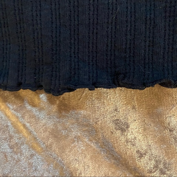 bp. Navy Long Sleeve Cropped Henley - Picture 4 of 9